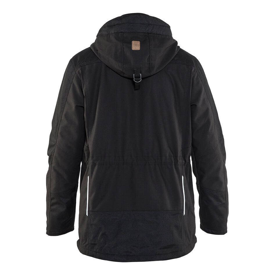 Blaklader 44341945 Winter Parka Jacket Black Rear #colour_black