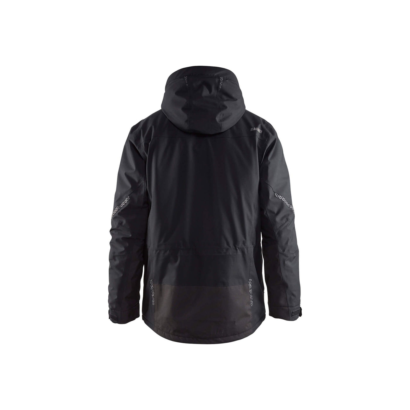 Blaklader 49891987 Winter Parka Jacket Black Rear #colour_black