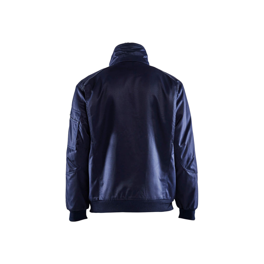 Blaklader 49161900 Winter Pilot Jacket Navy Blue Rear #colour_navy-blue