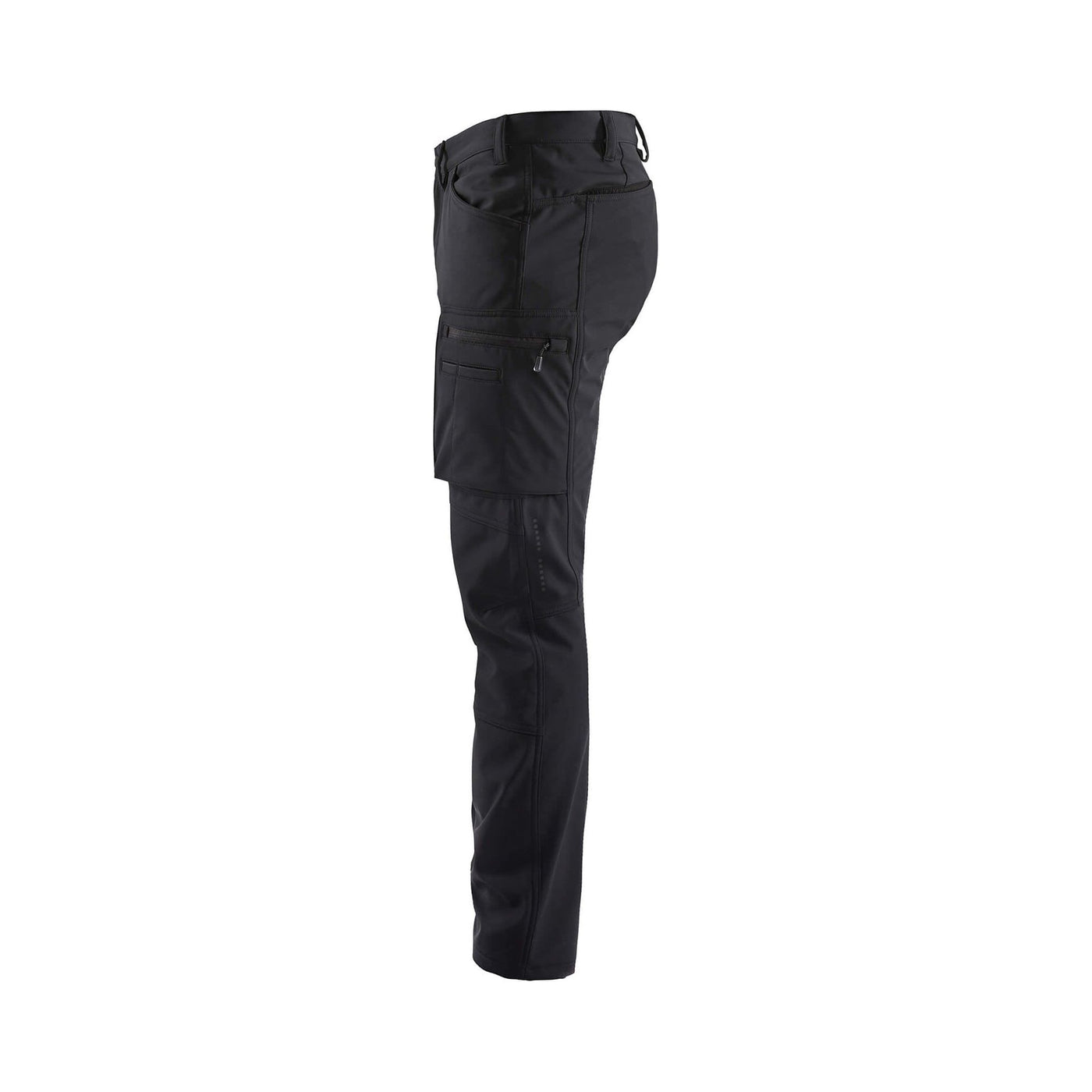 Blaklader 14772513 Winter Softshell Trousers Waterproof Breathable Black Left #colour_black