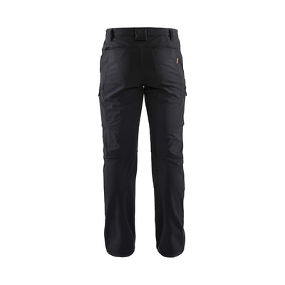 Blaklader 14772513 Winter Softshell Trousers Waterproof Breathable Black Rear #colour_black