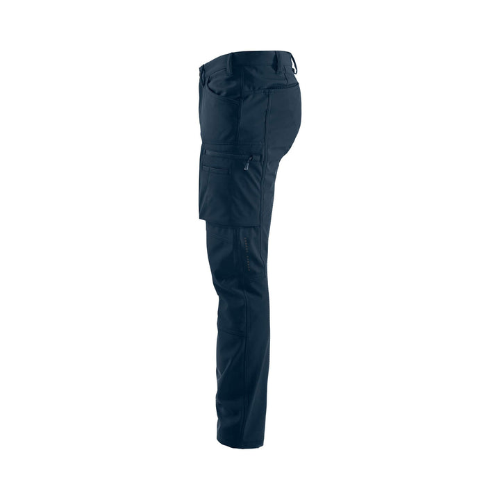 Blaklader 14772513 Winter Softshell Trousers Waterproof Breathable Dark Navy Blue Left #colour_dark-navy-blue