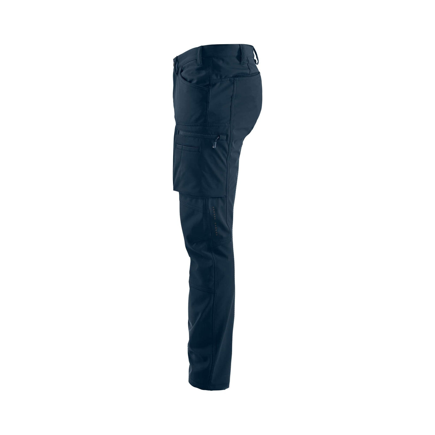Blaklader 14772513 Winter Softshell Trousers Waterproof Breathable Dark Navy Blue Left #colour_dark-navy-blue