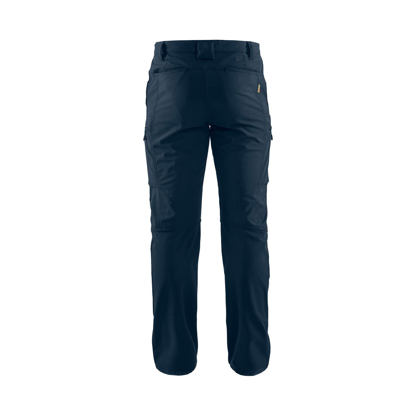 Blaklader 14772513 Winter Softshell Trousers Waterproof Breathable Dark Navy Blue Rear #colour_dark-navy-blue