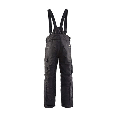 Blaklader 18101977 Winter Waterproof Lined Trousers Black Rear #colour_black