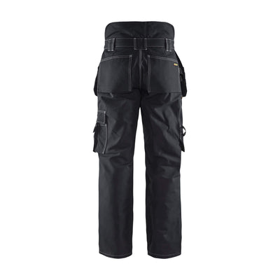 Blaklader 15151370 Winter Work Trousers Black Rear #colour_black