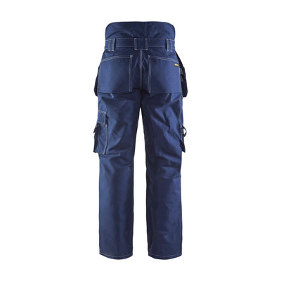 Blaklader 15151370 Winter Work Trousers Navy Blue Rear #colour_navy-blue