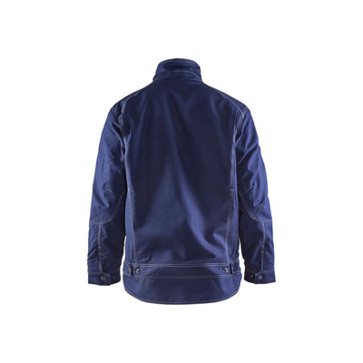 Blaklader 48151370 Winter Workwear Jacket Navy Blue Rear #colour_navy-blue