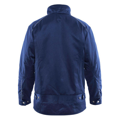 Blaklader 48151900 Winter Workwear Jacket Navy Blue Rear #colour_navy-blue