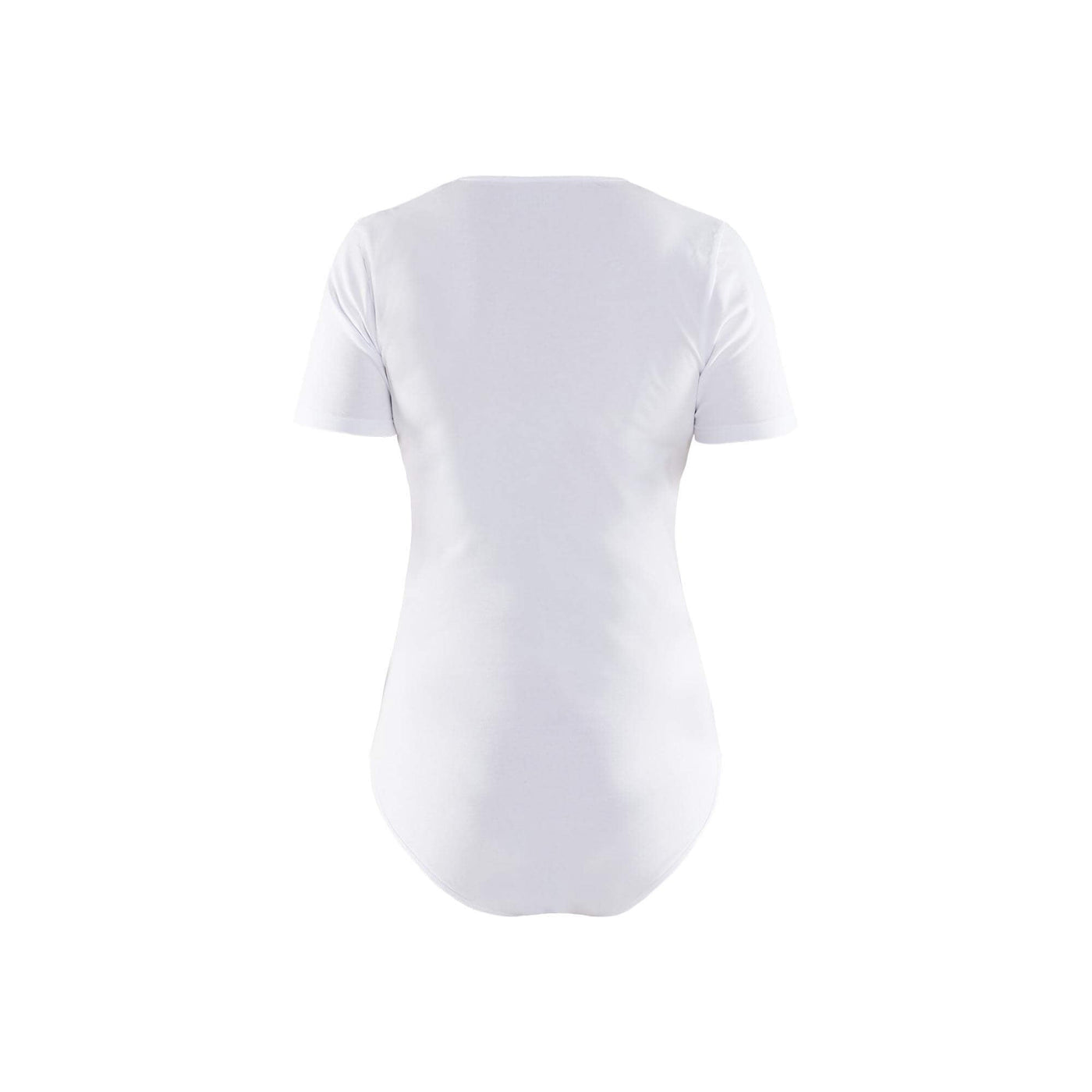 Blaklader 34041029 Womens Body Suit with Crew Neck White Rear #colour_white
