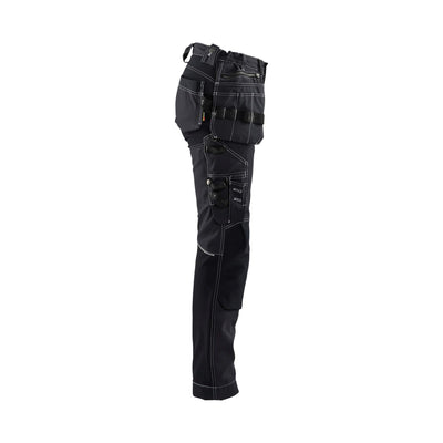 Blaklader 71301370 Womens Craftsman Trousers With Stretch Black Right #colour_black