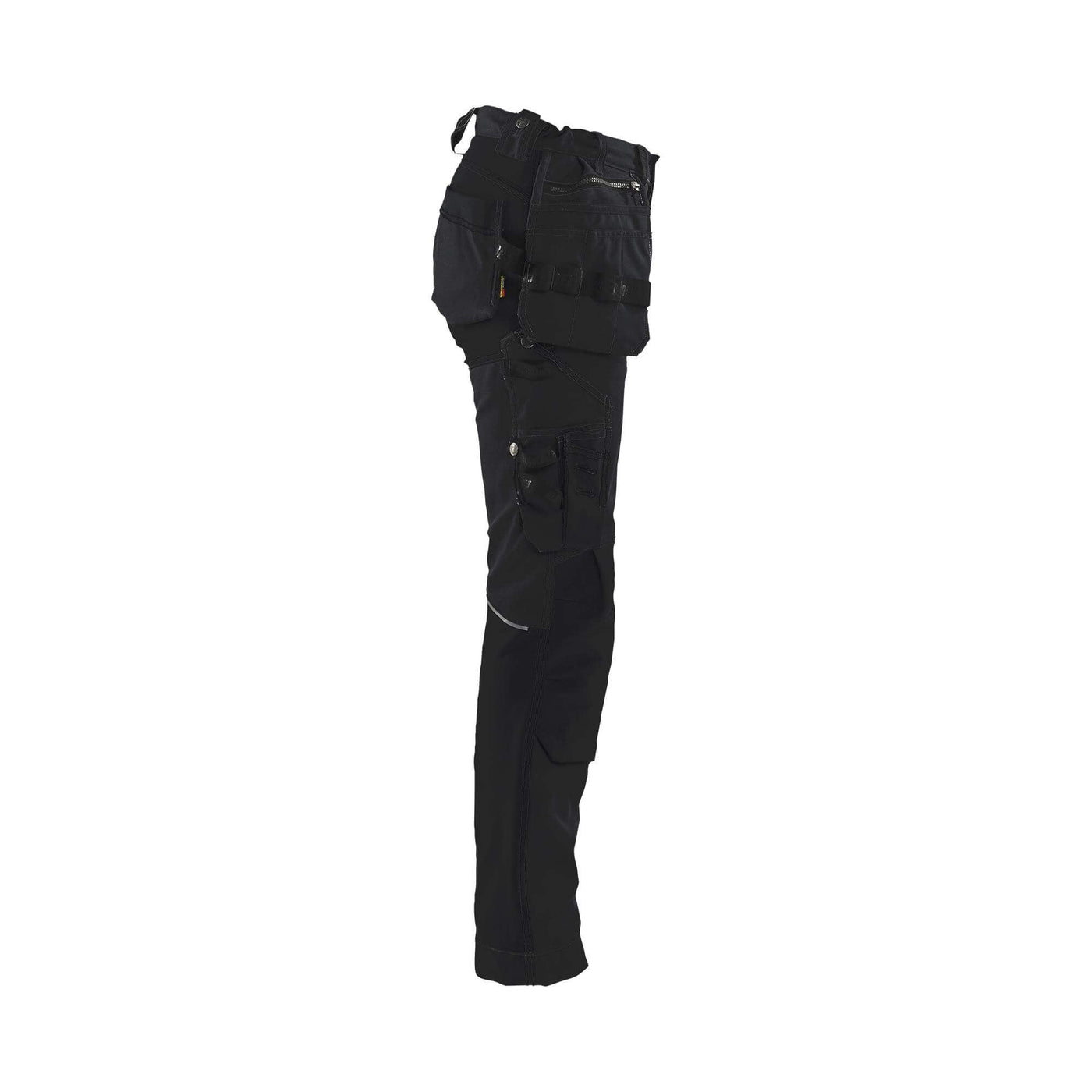 Blaklader 71301370 Womens Craftsman Trousers With Stretch Black Right #colour_black-black