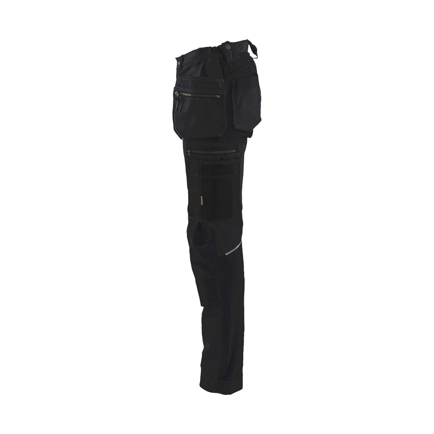 Blaklader 71301370 Womens Craftsman Trousers With Stretch Black Left #colour_black-black