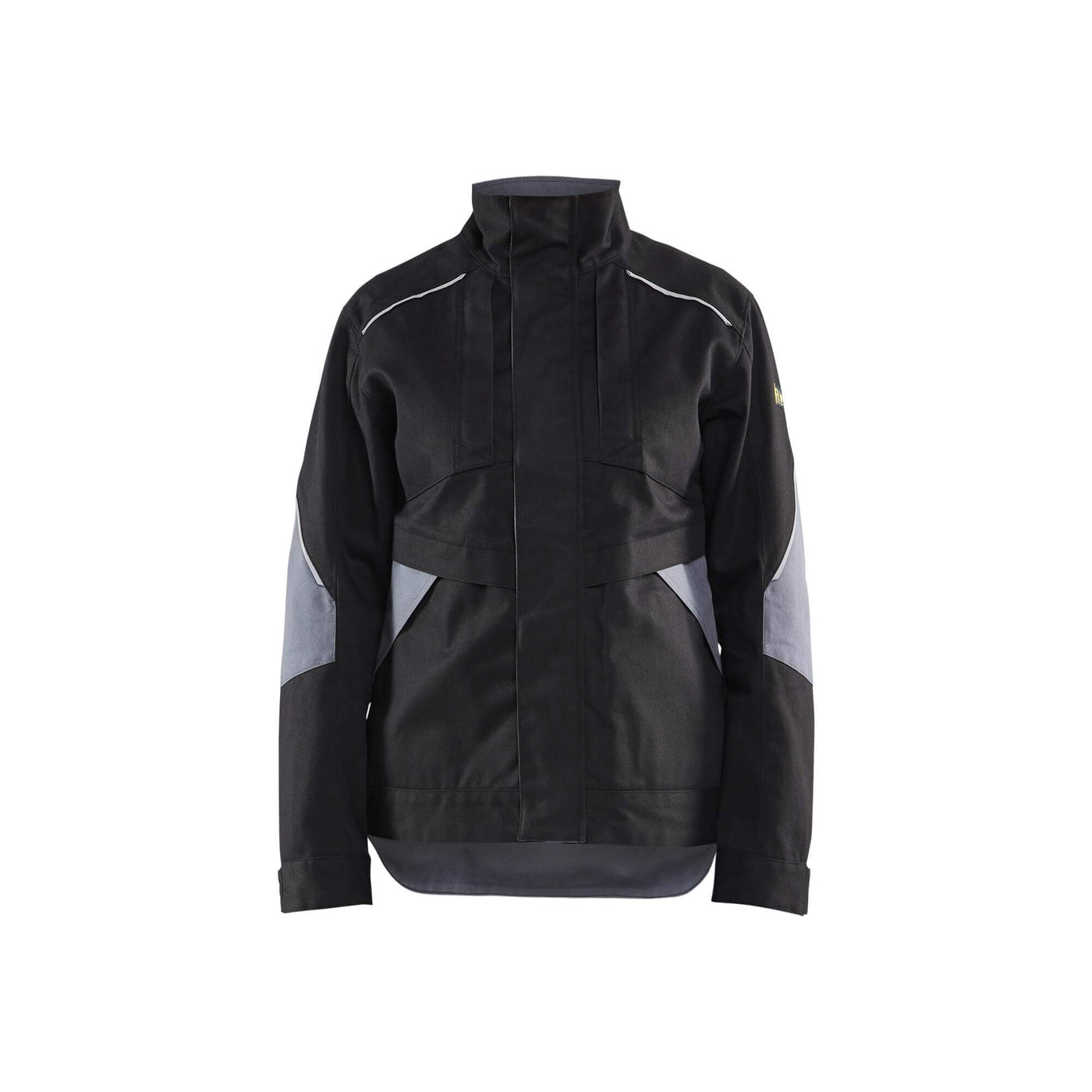 Blaklader 40711516 Womens Flame Resistant Jacket Black/Grey Main #colour_black-grey