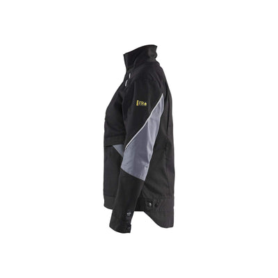 Blaklader 40711516 Womens Flame Resistant Jacket Black/Grey Left #colour_black-grey