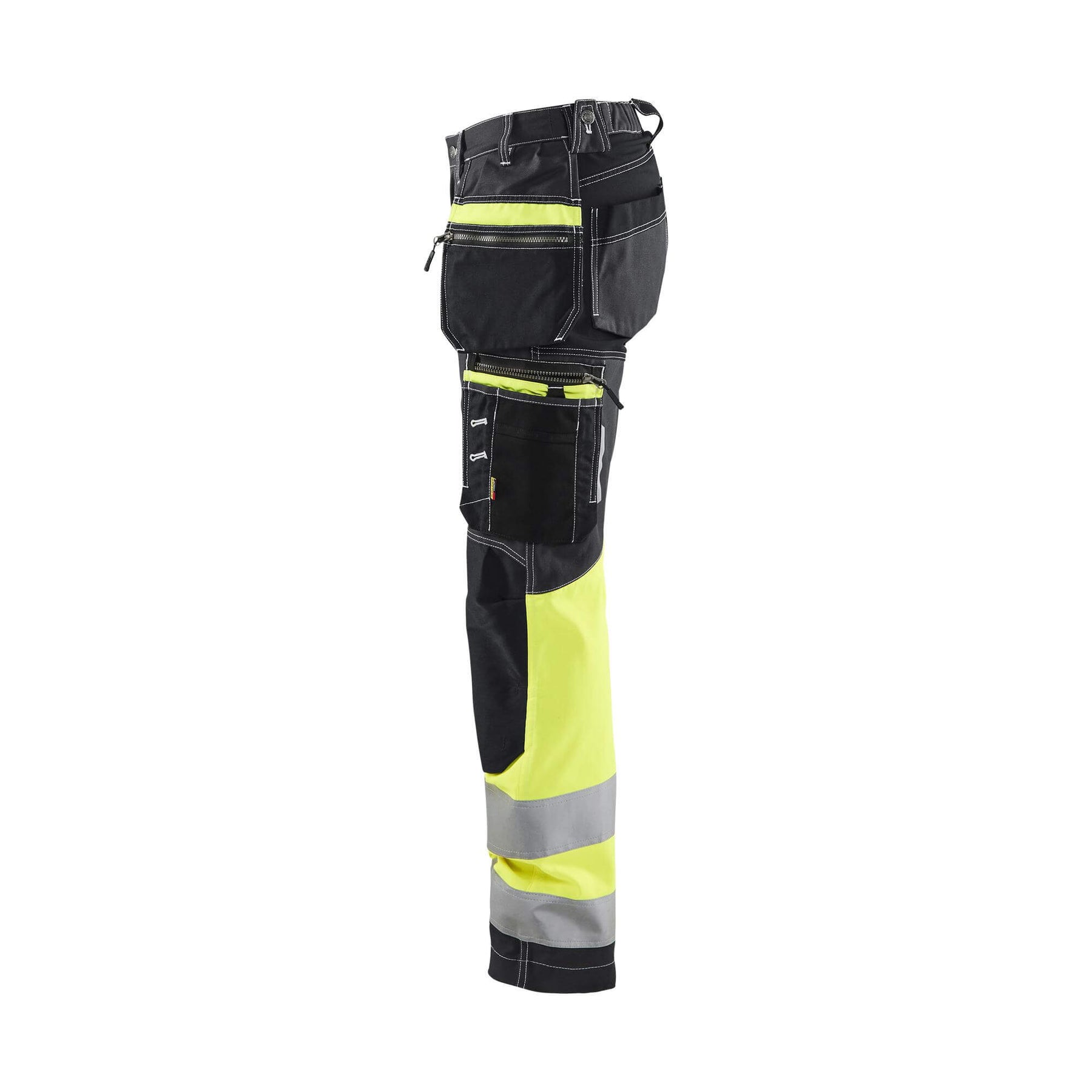 Blaklader 71961370 Womens Hi-Vis Stretch Trousers Black/Hi-Vis Yellow Left