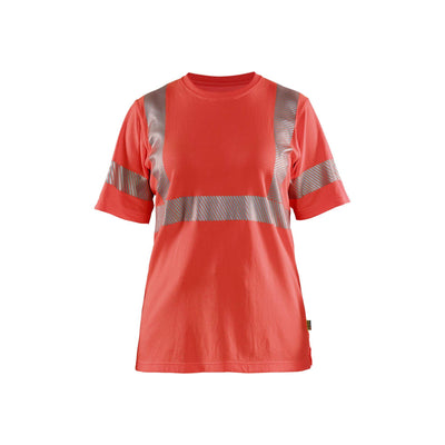 Blaklader 35022537 Womens Hi-Vis T-Shirt Hi-Vis Red Main #colour_hi-vis-red