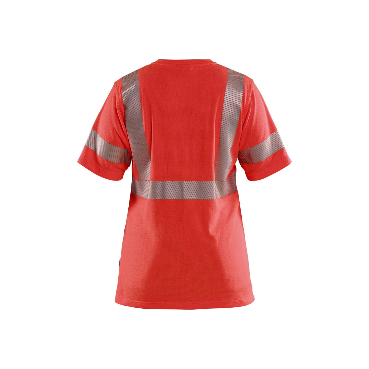Blaklader 35022537 Womens Hi-Vis T-Shirt Hi-Vis Red Rear #colour_hi-vis-red