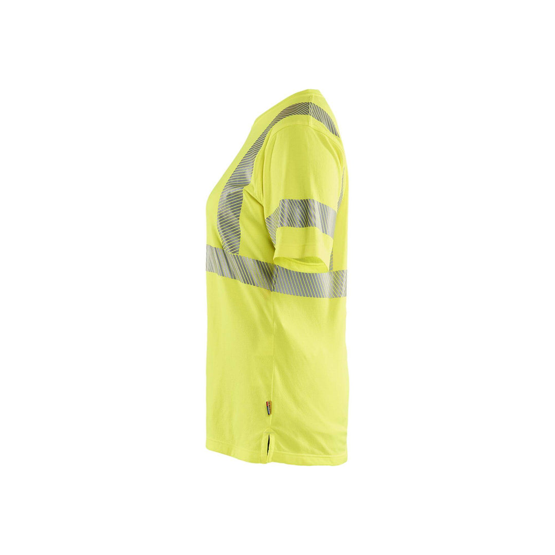 Blaklader 35022537 Womens Hi-Vis T-Shirt Hi-Vis Yellow Left #colour_hi-vis-yellow