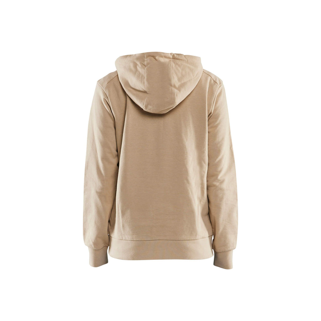 Blaklader 35601158 Womens Hoodie 3D Warm Beige Rear #colour_warm-beige