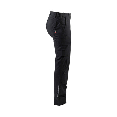 Blaklader 71061344 Womens Industry Trousers Stretch Black Right #colour_black