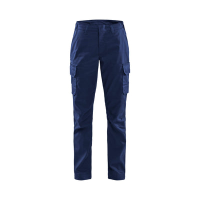 Blaklader 71441832 Womens Industry Trousers Stretch Navy Blue/Cornflower Blue Main #colour_navy-blue-cornflower-blue