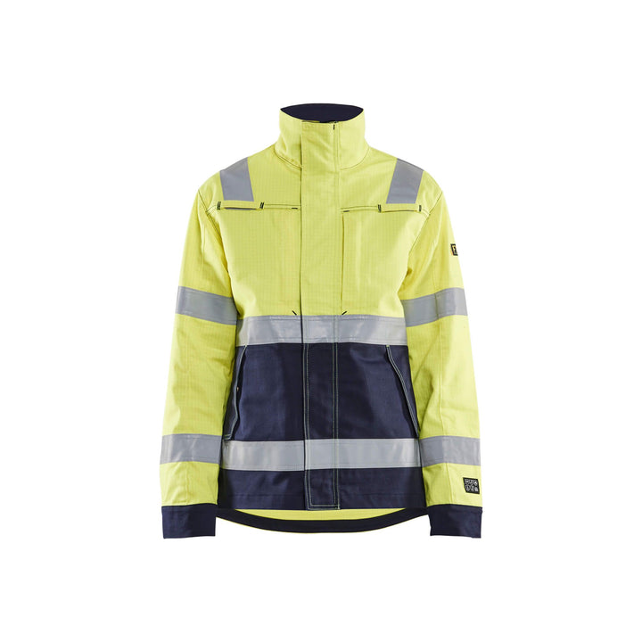 Blaklader 40911514 Womens Jacket Multinorm Yellow/Navy Blue Main #colour_yellow-navy-blue