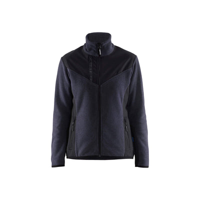Blaklader 59432536 Womens Knitted Jacket With Softshell Dark Navy Blue/Black Main #colour_dark-navy-blue-black