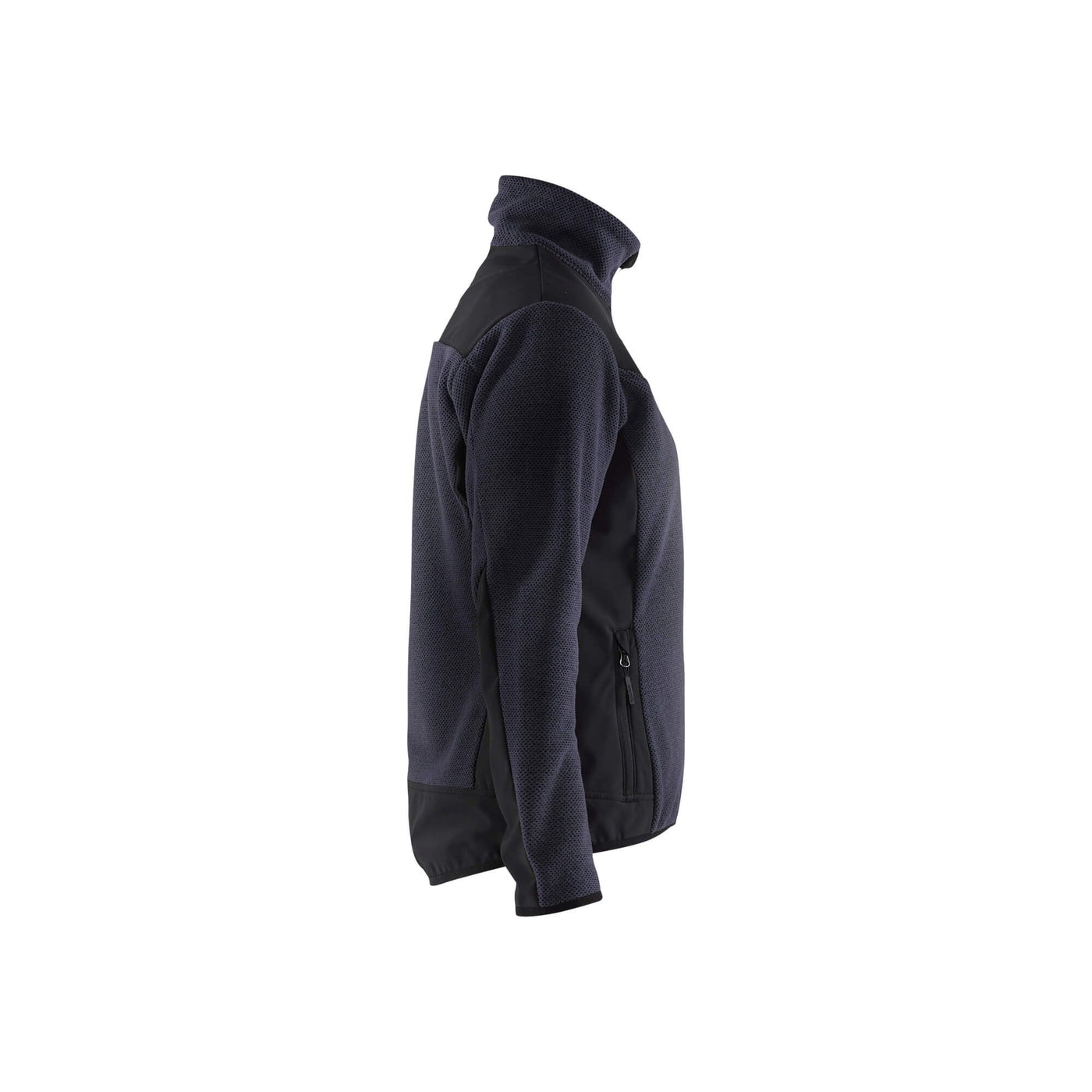 Blaklader 59432536 Womens Knitted Jacket With Softshell Dark Navy Blue/Black Right #colour_dark-navy-blue-black