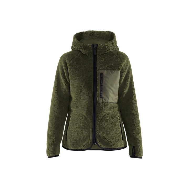 Blaklader 47272955 Womens Pile Jacket Autumn Green Main #colour_autumn-green