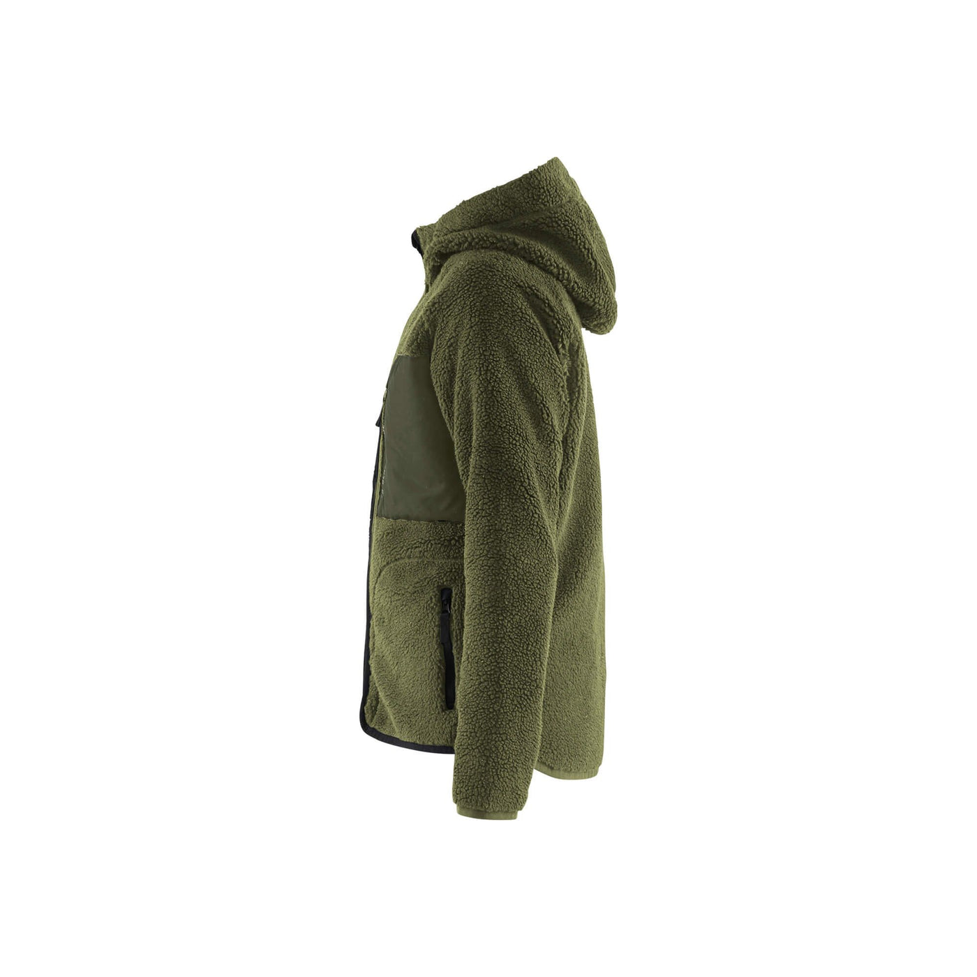 Blaklader 47272955 Womens Pile Jacket Autumn Green Left #colour_autumn-green