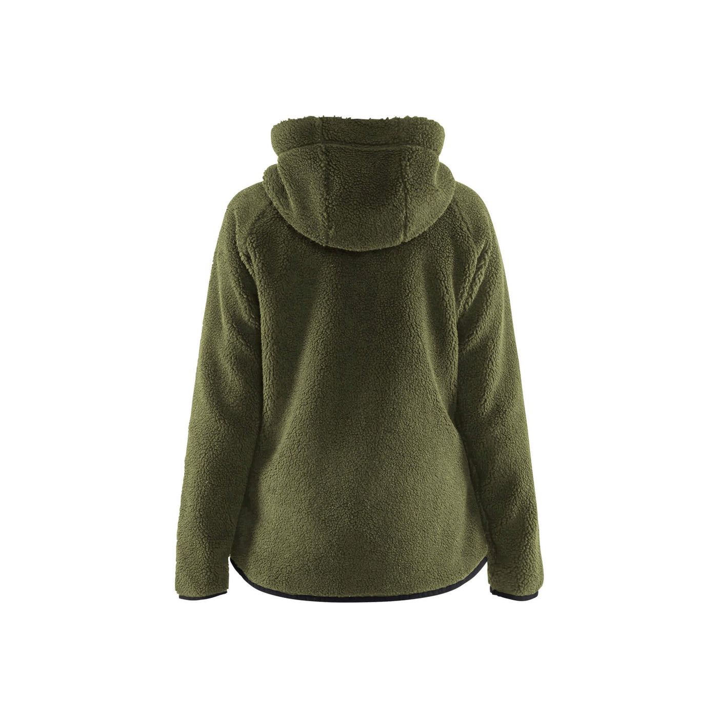 Blaklader 47272955 Womens Pile Jacket Autumn Green Rear #colour_autumn-green