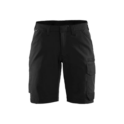 Blaklader 71231645 Womens Service Shorts 4-Way-Stretch Black/Dark Grey Main #colour_black-dark-grey