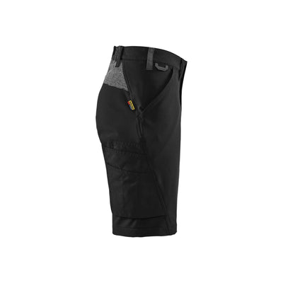 Blaklader 71231645 Womens Service Shorts 4-Way-Stretch Black/Dark Grey Right #colour_black-dark-grey