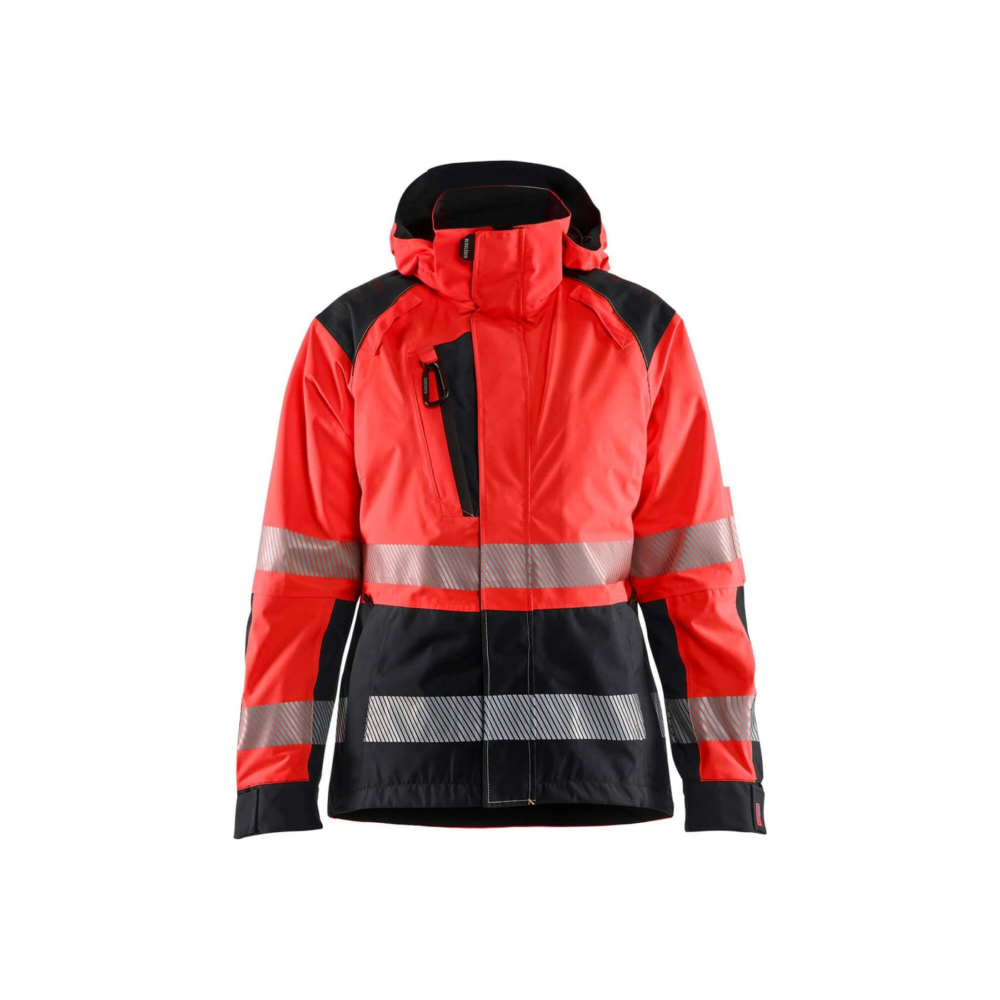 Blaklader 44361987 Womens Shell Jacket Hi-Vis Red/Black Main #colour_red-black