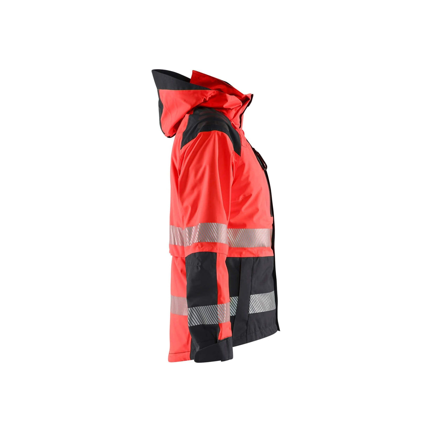 Blaklader 44361987 Womens Shell Jacket Hi-Vis Red/Black Right #colour_red-black