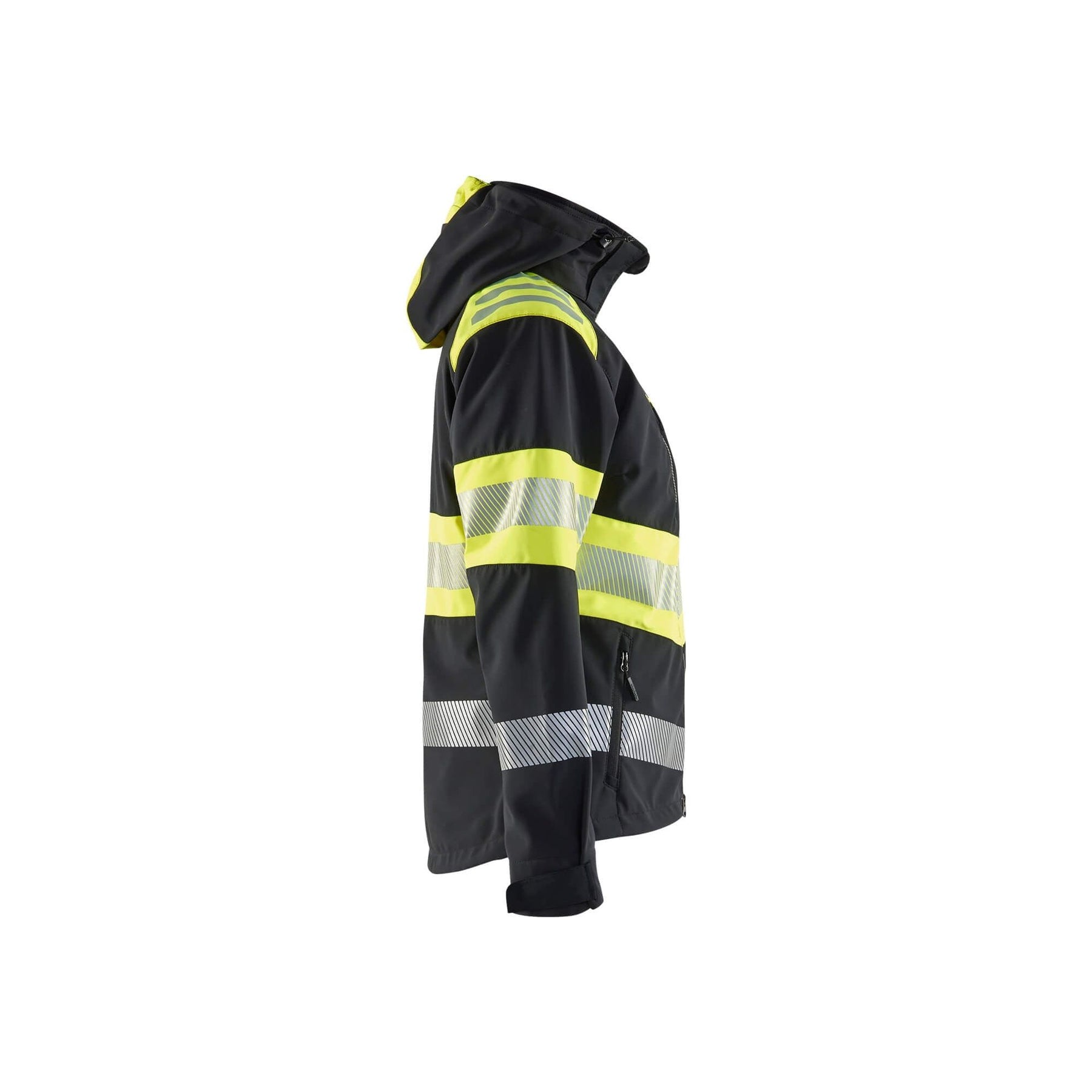Blaklader 44042513 Womens Softshell Jacket Hi-Vis Black/Hi-Vis Yellow Right
