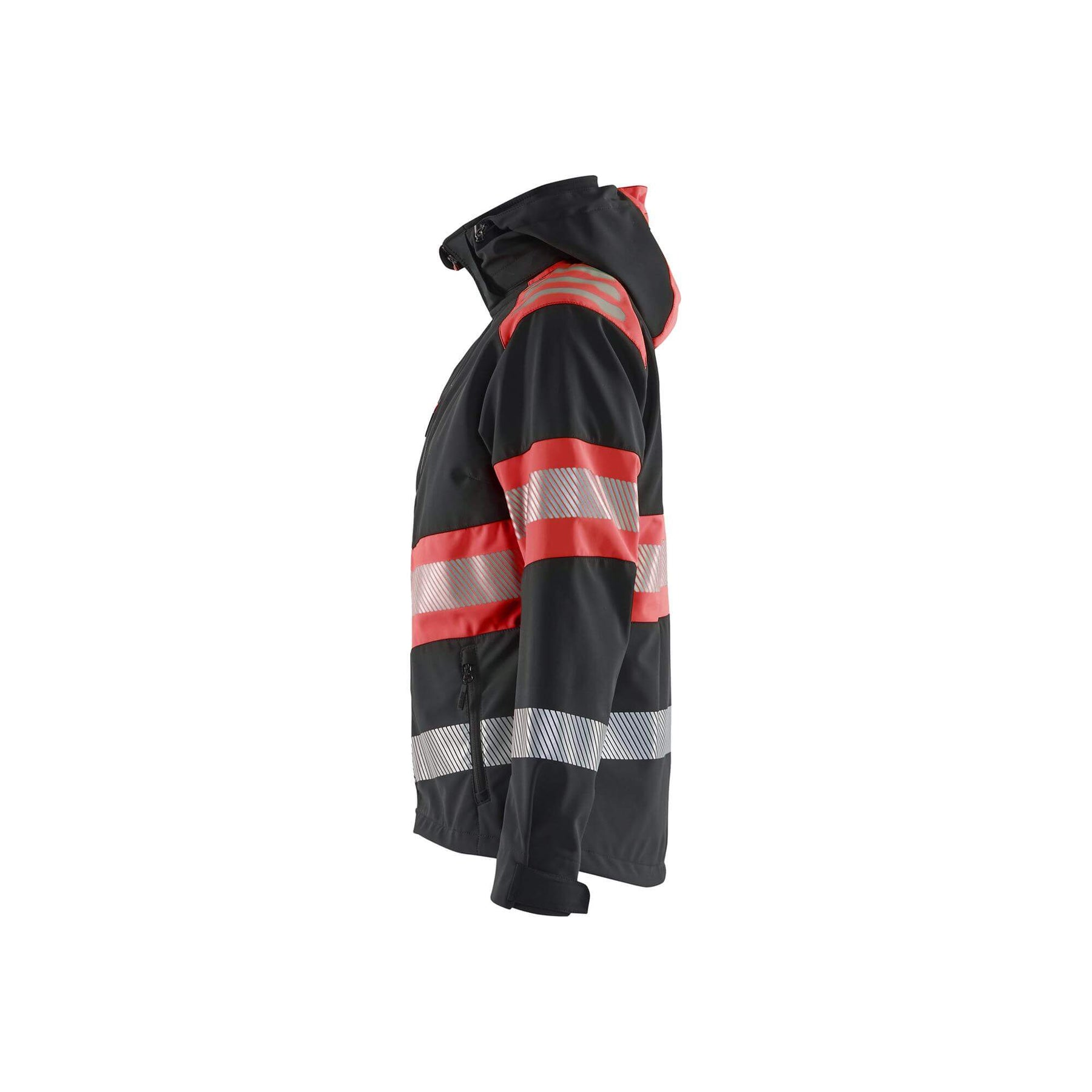 Blaklader 44042513 Womens Softshell Jacket Hi-Vis Black/Red Left
