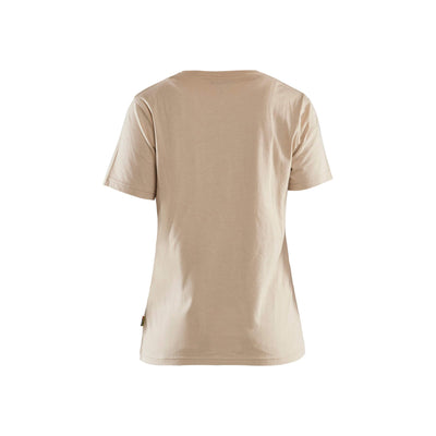 Blaklader 34311042 Womens T-Shirt 3D Warm Beige Rear #colour_warm-beige