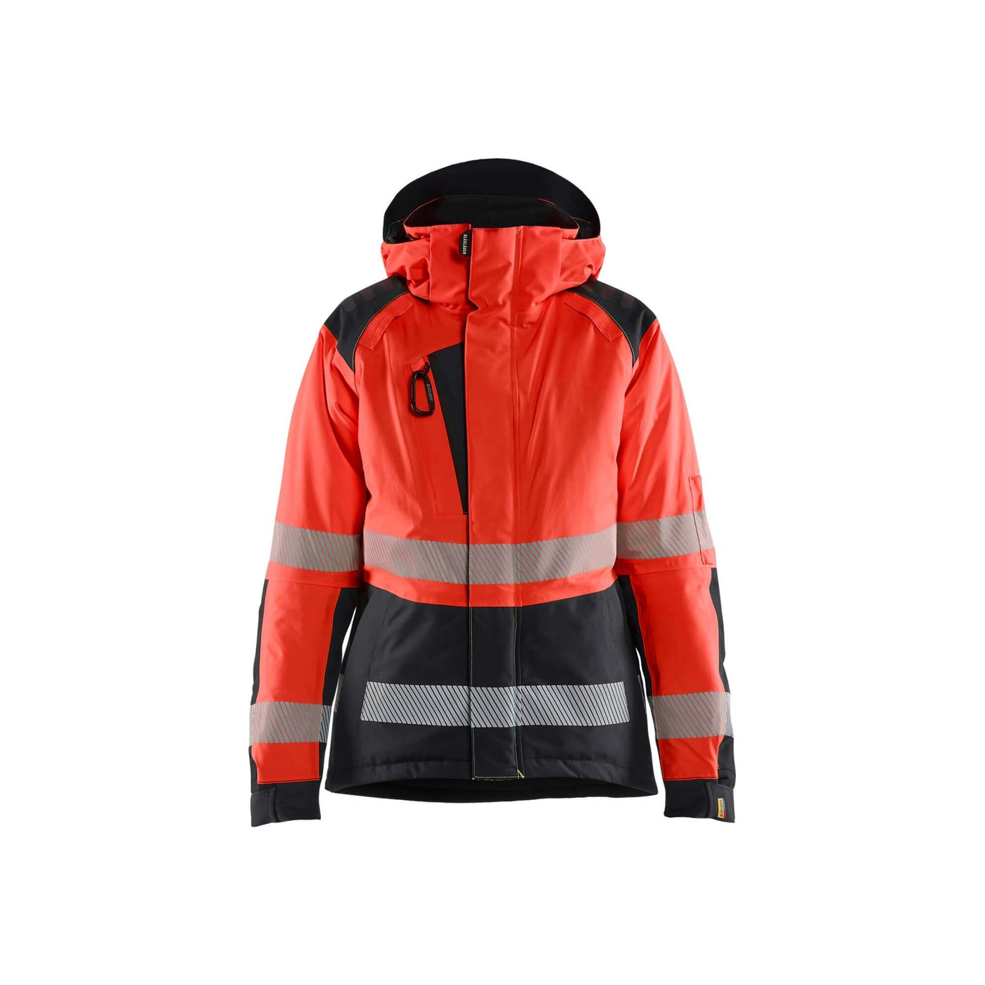 Blaklader 44561987 Womens Winter Jacket Hi-Vis Red/Black Main #colour_red-black