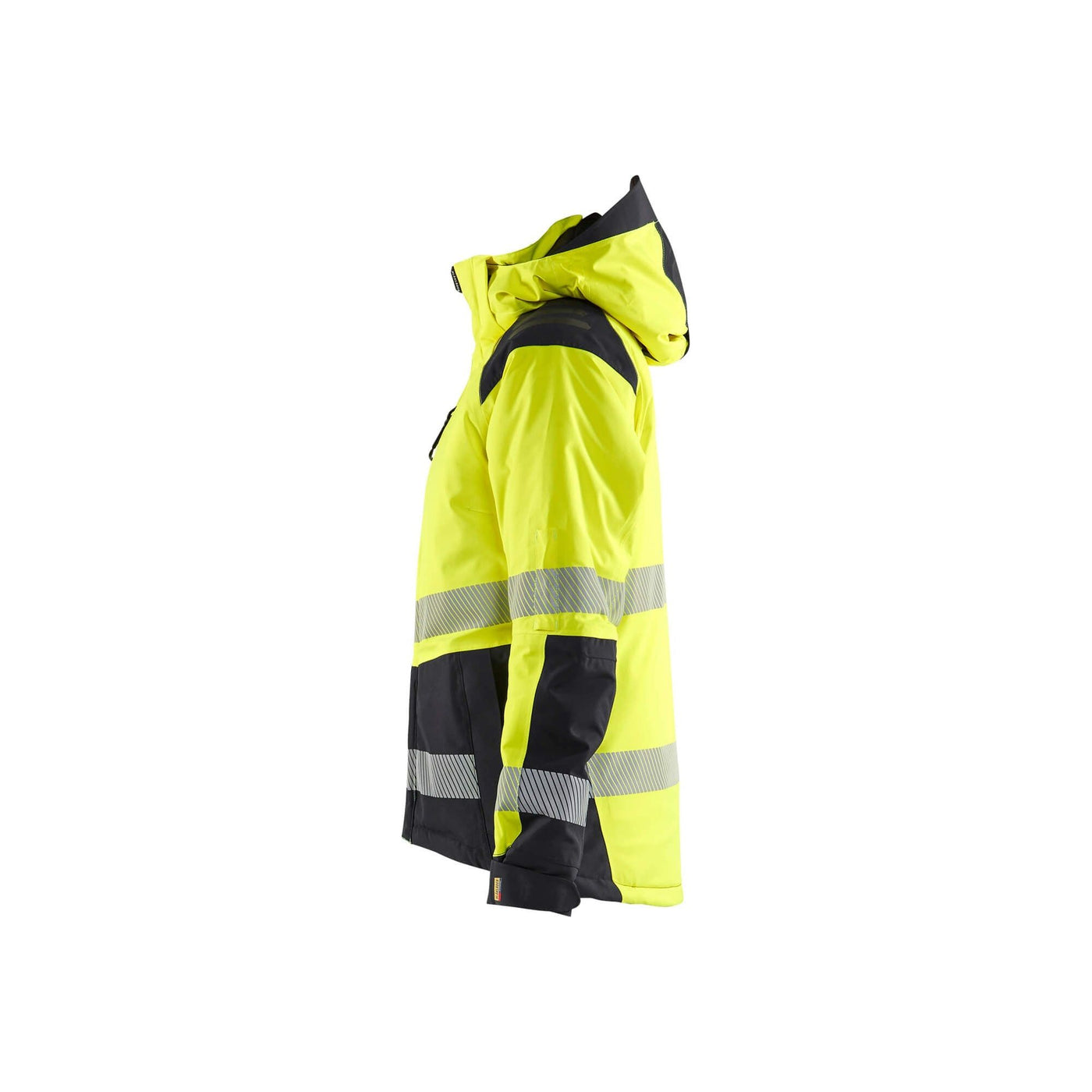 Blaklader 44561987 Womens Winter Jacket Hi-Vis Yellow/Black Left #colour_yellow-black