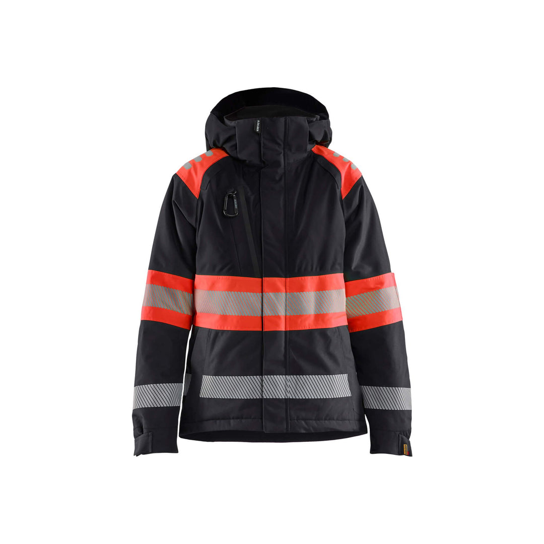 Blaklader 44701977 Womens Winter Jacket Hi-Vis Black/Red Main