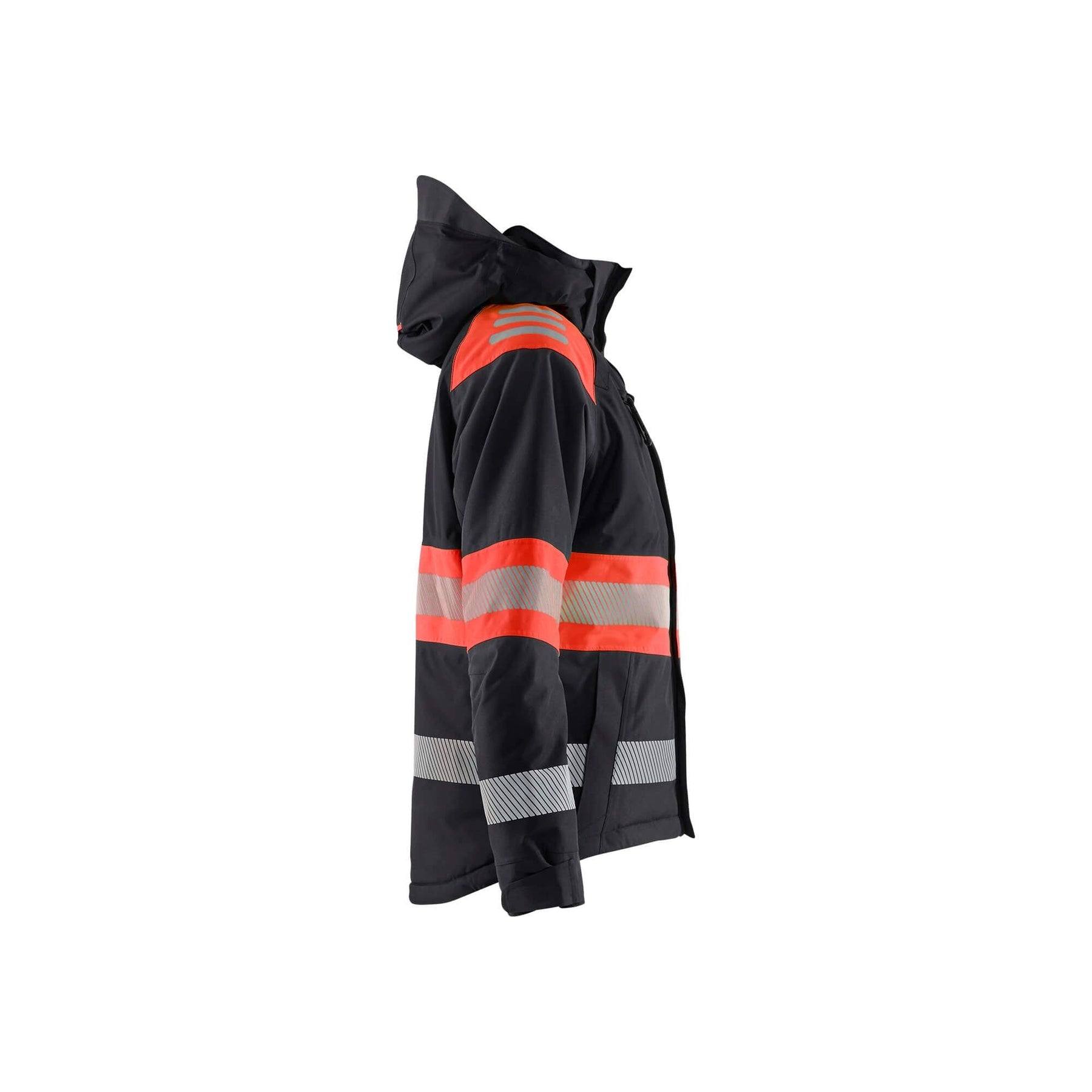 Blaklader 44701977 Womens Winter Jacket Hi-Vis Black/Red Right