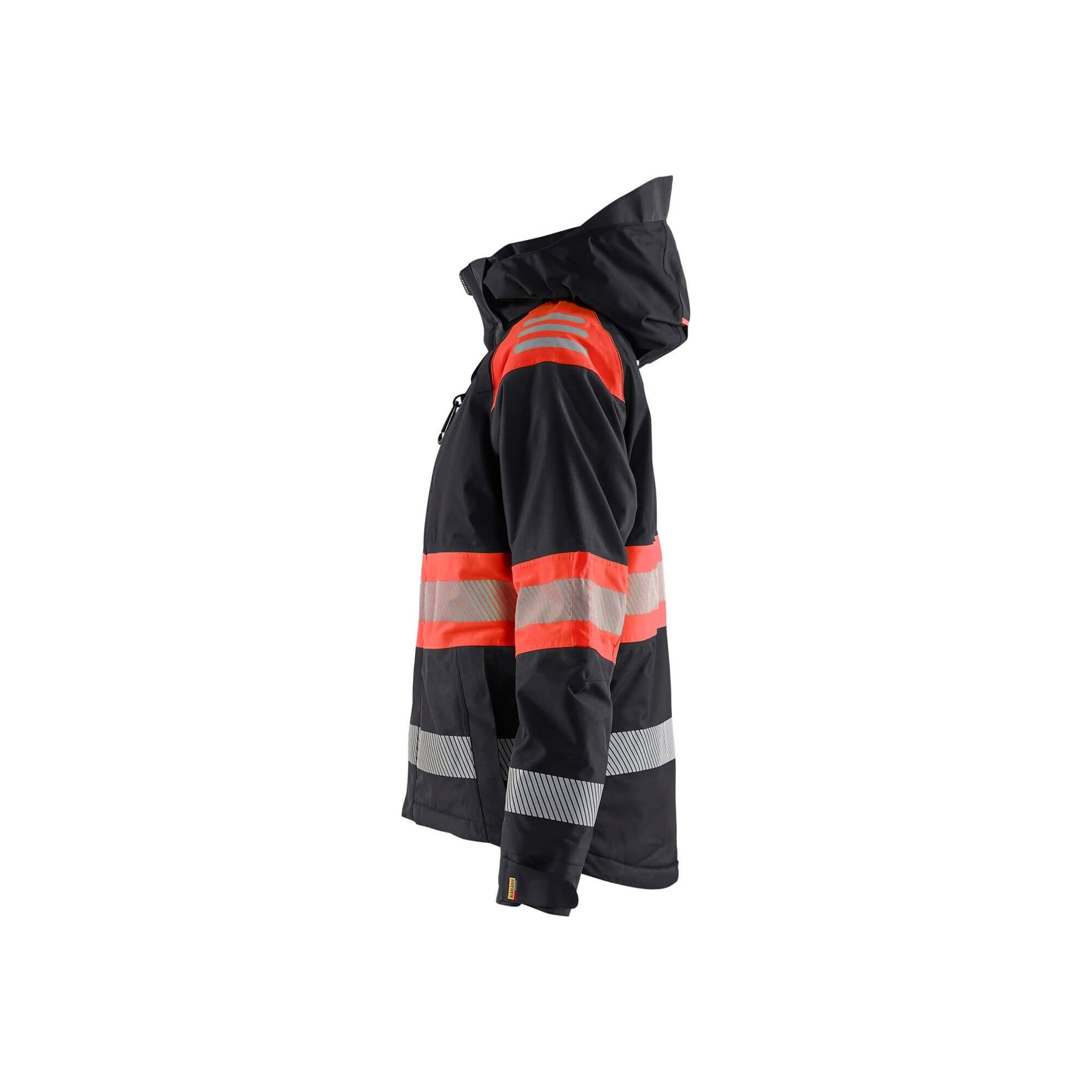 Blaklader 44701977 Womens Winter Jacket Hi-Vis Black/Red Left