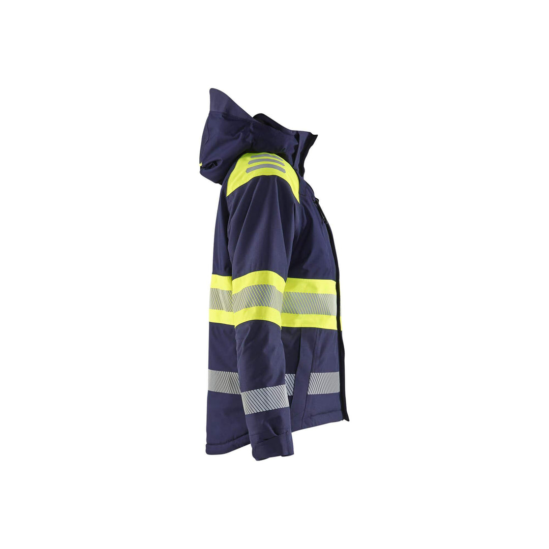 Blaklader 44701977 Womens Winter Jacket Hi-Vis Navy Blue/Hi-Vis Yellow Right