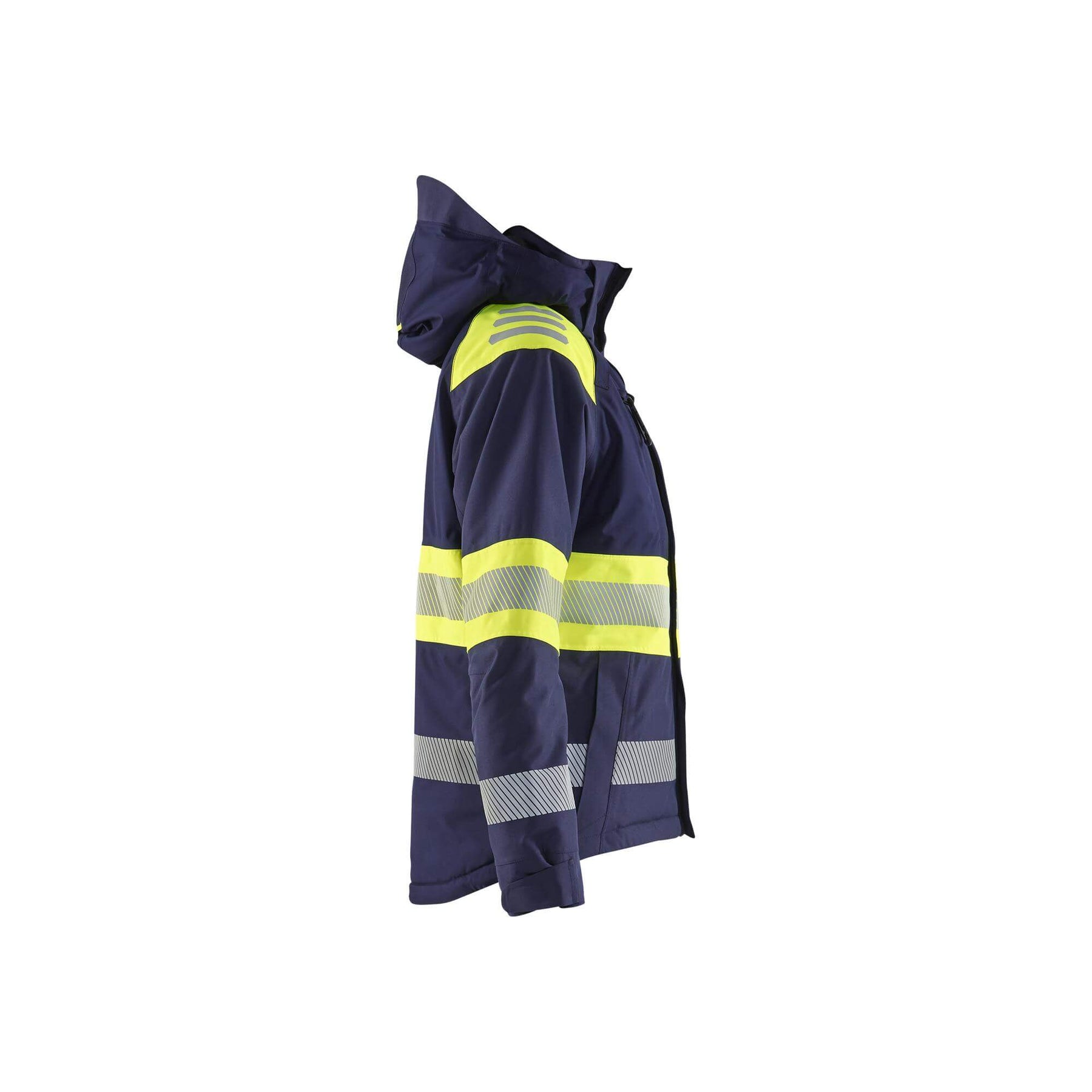 Blaklader 44701977 Womens Winter Jacket Hi-Vis Navy Blue/Hi-Vis Yellow Right
