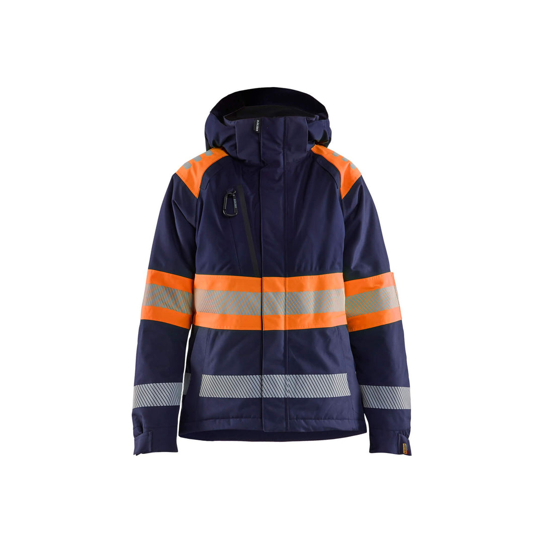 Blaklader 44701977 Womens Winter Jacket Hi-Vis Navy Blue/Orange Main