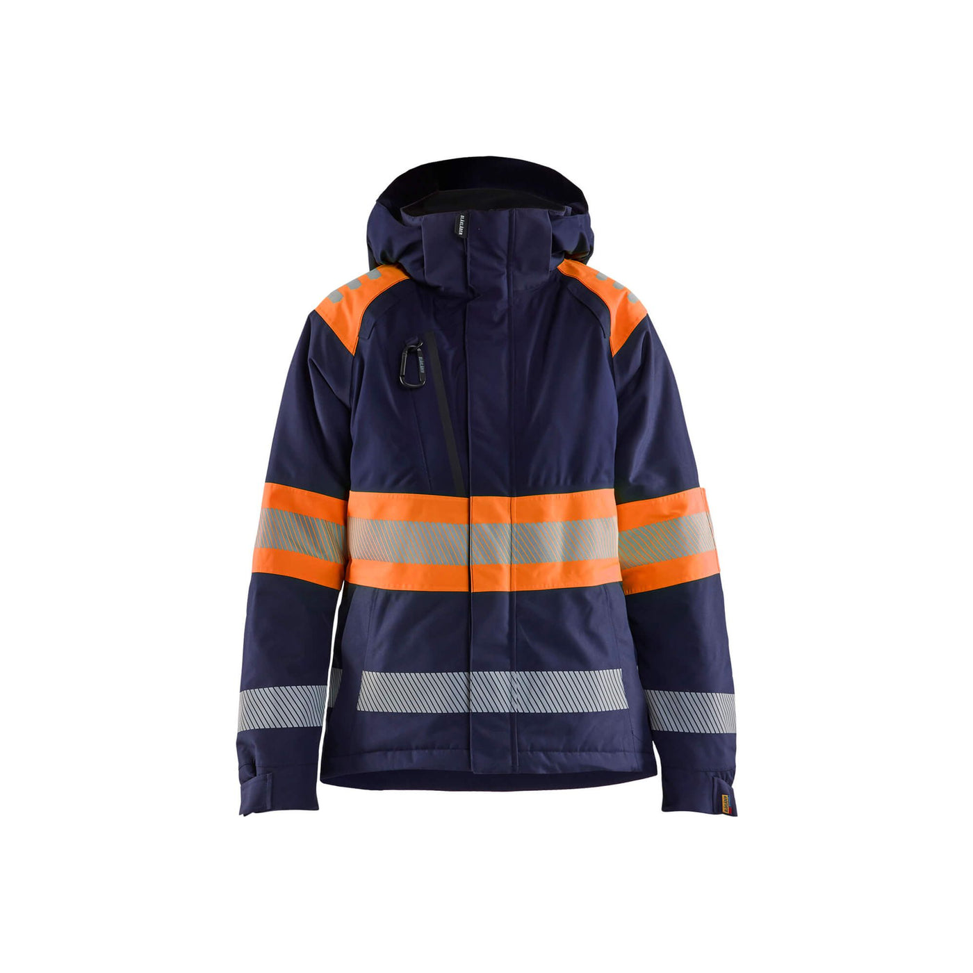 Blaklader 44701977 Womens Winter Jacket Hi-Vis Navy Blue/Orange Main #colour_navy-blue-orange