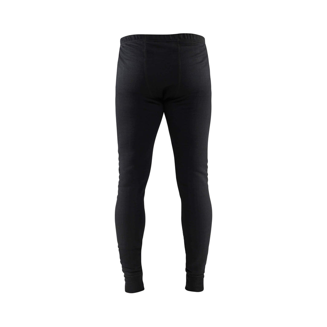 Blaklader 18781077 Wool Long Johns Flame Resistant Black Rear #colour_black