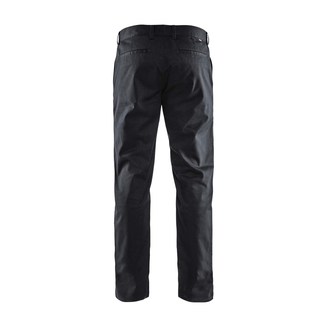 Blaklader 14651830 Work Chinos Stretch Black Rear #colour_black